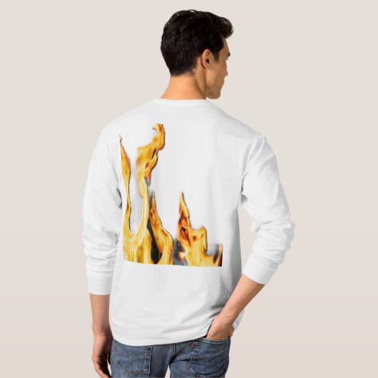 Flammen – Flamme – Flame – Flames – Feuer – Fire T Tシャツ (裏面フル)