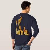 Flammen – Flamme – Flame – Flames – Feuer – Fire T Tシャツ (裏面フル)