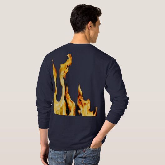 Flammen – Flamme – Flame – Flames – Feuer – Fire T Tシャツ (裏面フル)