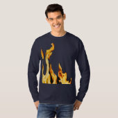 Flammen – Flamme – Flame – Flames – Feuer – Fire T Tシャツ (正面フル)