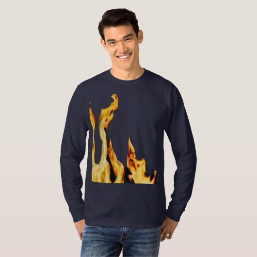 Flammen – Flamme – Flame – Flames – Feuer – Fire T Tシャツ (正面フル)