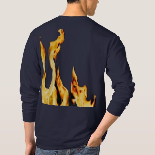 Flammen – Flamme – Flame – Flames – Feuer – Fire T Tシャツ (裏面)