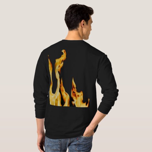 Flammen – Flamme – Flame – Flames – Feuer – Fire T Tシャツ (裏面フル)