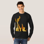 Flammen – Flamme – Flame – Flames – Feuer – Fire T Tシャツ (正面フル)