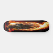 Flammender-Totenkopf-Skateboard スケートボード (横)