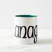 Flanaganのケルト族のドラゴンのマグ ツートーンマグカップ (中央)