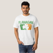 Flanaganの姓のクローバー Tシャツ (正面フル)
