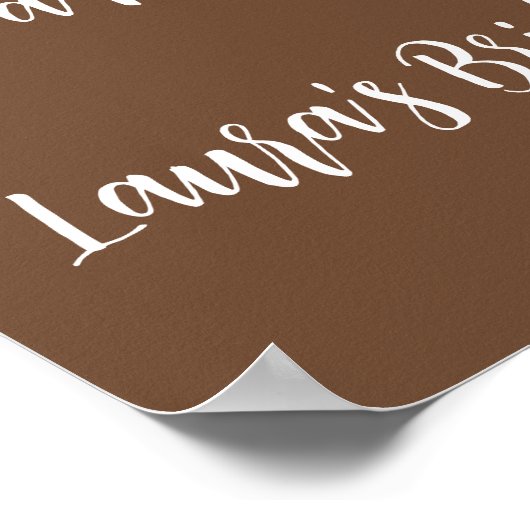 Flannel & Fizz, Grab a Blanket Shower Sign ポスター (角)