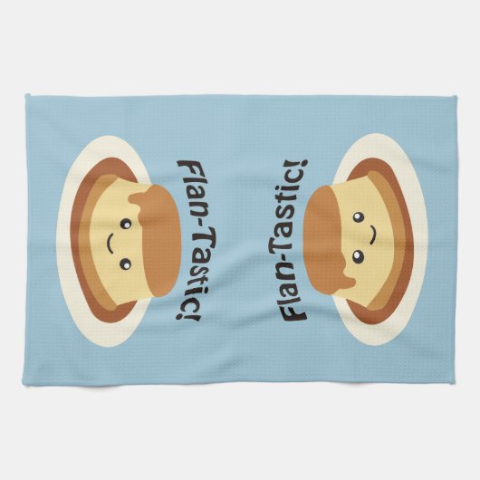 Flantastic! かわいいFLAN キッチンタオル (横)
