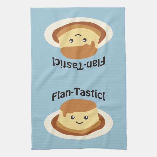 Flantastic! かわいいFLAN キッチンタオル (縦)