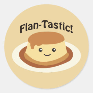 Flantastic! かわいいFLAN ラウンドシール
