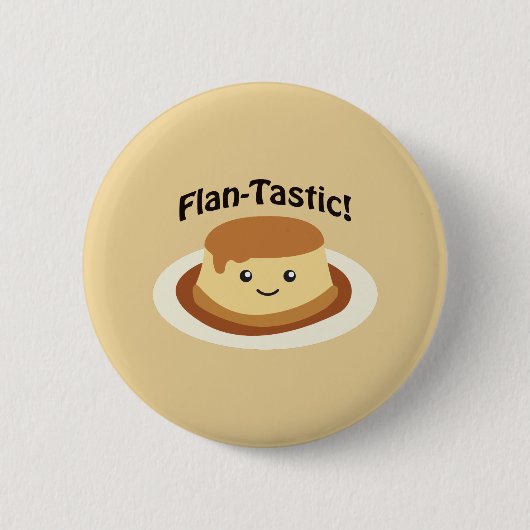 Flantastic! かわいいFLAN 缶バッジ (正面)