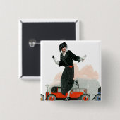 FlapperとRoadster 缶バッジ (正面&裏面)