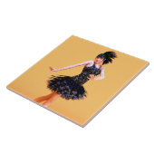 Flapper Dancing Vintage タイル (側面)