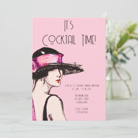 Flapper Girl Cocktail Party 招待状 (スタンド正面)