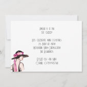 Flapper Girl Cocktail Party 招待状 (裏面)