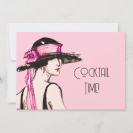 Flapper Girl Cocktail Party 招待状