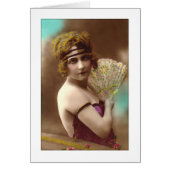 flapper girl in purple with a fan (正面)