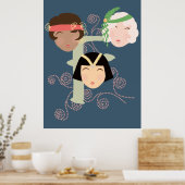 Flapper girls roaring twenties ポスター (キッチン)