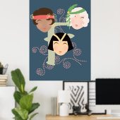 Flapper girls roaring twenties ポスター (ホームオフィス)