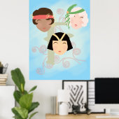 Flapper girls roaring twenties poster ポスター (ホームオフィス)