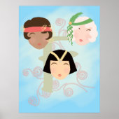 Flapper girls roaring twenties poster ポスター (正面)