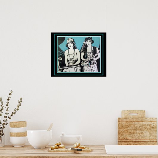 "Flapper Jazz"  16 x 20 poster ポスター (キッチン)