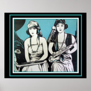 "Flapper Jazz"  16 x 20 poster ポスター