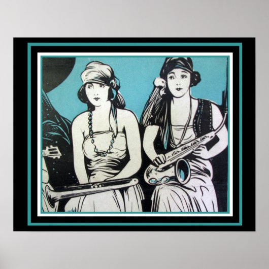 "Flapper Jazz"  16 x 20 poster ポスター (正面)
