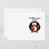 Flapping 熱狂する For You Valentine's Day Penguin シーズンポストカード (正面/裏面)