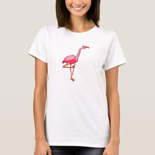 Flappyのフラミンゴ Tシャツ (正面)