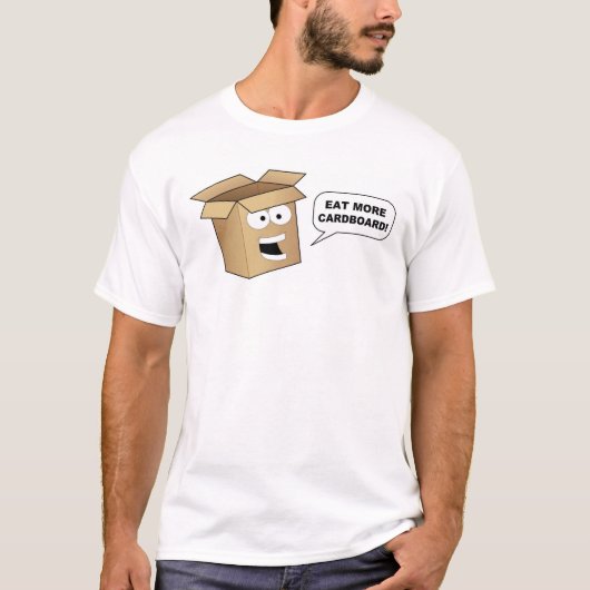 Flappyは"より多くのボール紙"を食べなさいことを言います Tシャツ (正面)