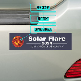 Flare 太陽の 2024バンパーステッカー バンパーステッカー