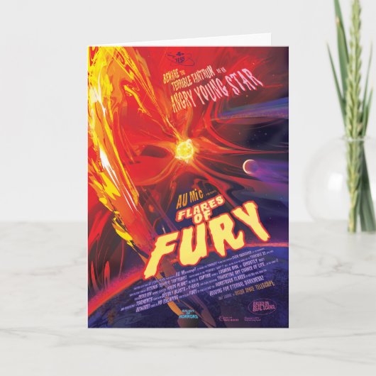 Flares Of Fury Poster, Au Microscopi. カード (正面)
