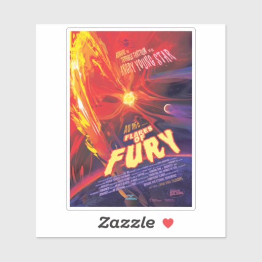 Flares Of Fury Poster, Au Microscopi. シール (シート)