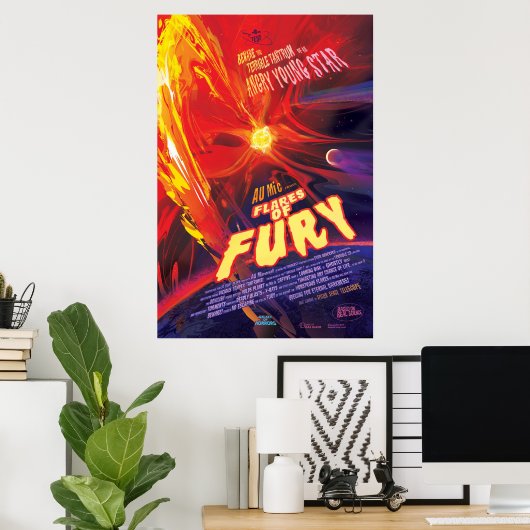 Flares Of Fury Poster, Au Microscopi. ポスター (ホームオフィス)