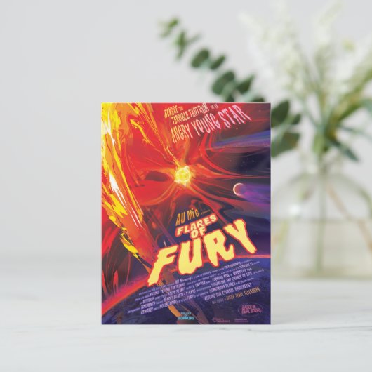 Flares Of Fury Poster, Au Microscopi. ポストカード (スタンド正面)