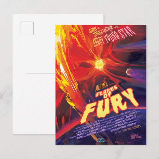 Flares Of Fury Poster, Au Microscopi. ポストカード (正面/裏面)