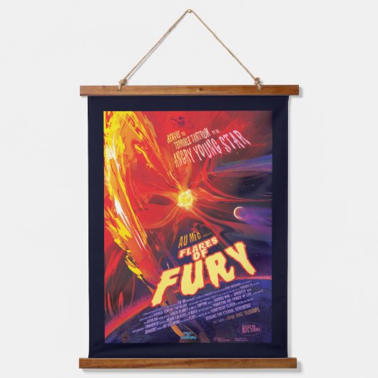 Flares Of Fury Poster, Au Microscopi. 吊り下げ型タペストリー (正面)