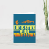 Flarower Gun Fire Thrower Flame Wean Quotes  カード (正面)