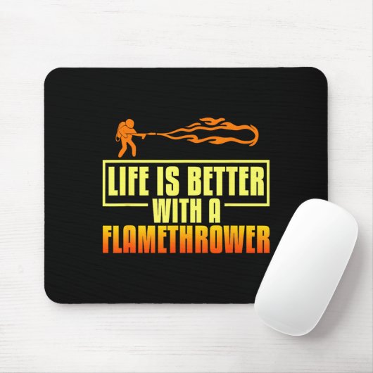Flarower Gun Fire Thrower Flame Wean Quotes  マウスパッド (マウス)