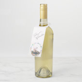 Flaschen Anhänger , Weihnachtsbild mit Pferd ボトルネックタグ (アングル)