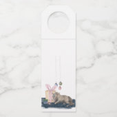 Flaschen Anhänger , Weihnachtsbild mit Pferd ボトルネックタグ (裏面)