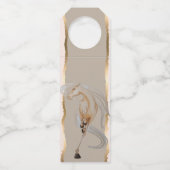 Flaschenanhänger mit edlem Pferdemotiv ボトルネックタグ (裏面)