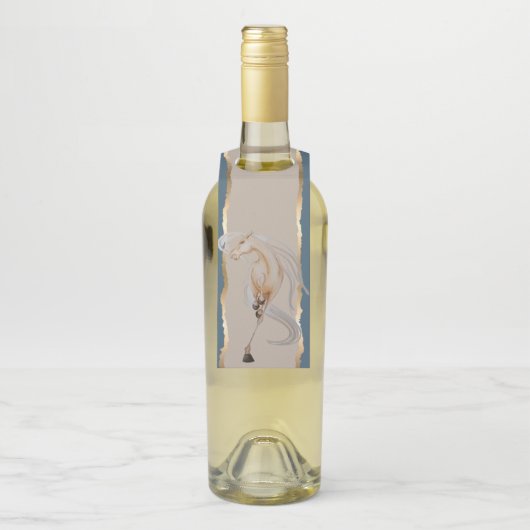 Flaschenanhänger mit edlem Pferdemotiv ボトルネックタグ (ボトル)