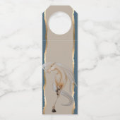 Flaschenanhänger mit edlem Pferdemotiv ボトルネックタグ (正面)