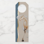 Flaschenanhänger mit edlem Pferdemotiv ボトルネックタグ (裏面)