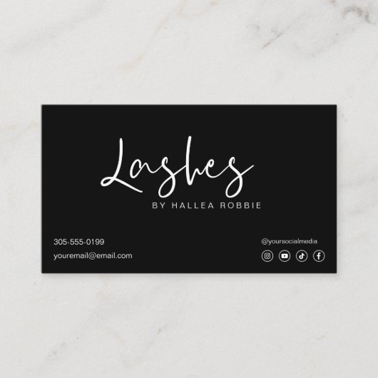 Flash拡張のアフターケアの手モダン順 名刺 (正面)