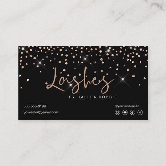 Flash拡張のアフターケアの指示金ゴールドGem 名刺 (正面)