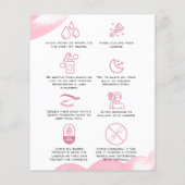 Flash拡張機能メイクアップアフターケアの指示アイコン チラシ (裏面)